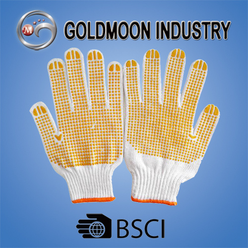 10 Gauge Knitted Safety Work Glove with PVC Dots