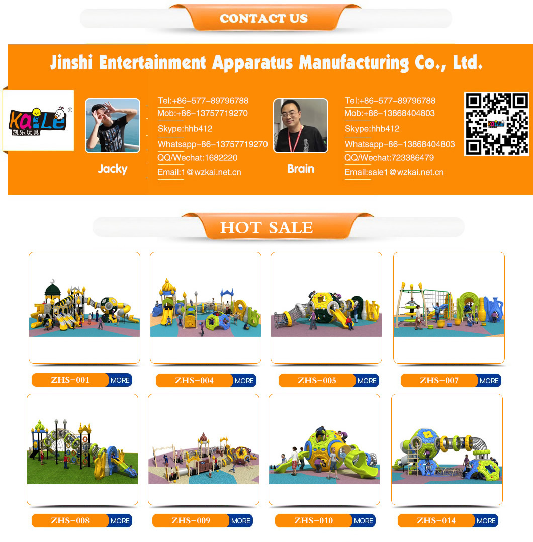 High Quality Commercial Kids Gym Outdoor Playground Slide for Children