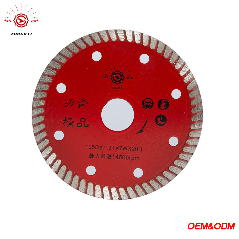 105mm V Grooved Saw Blade for Porcelain Granite Stone Hard Tile