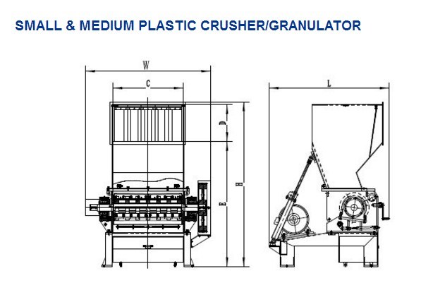 Plastic Granulator/Plastic Crusher-PC2660 of Recycling Machine with Ce