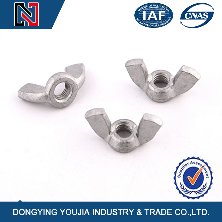 Stainless Steel Wing Nut with Standards of DIN ISO JIS GB ANSI