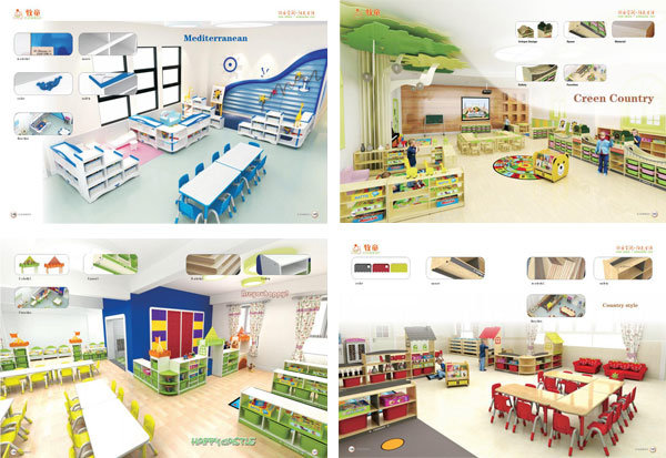 Kids Child Care Centre Furniture Kindergarten Rectangle Table
