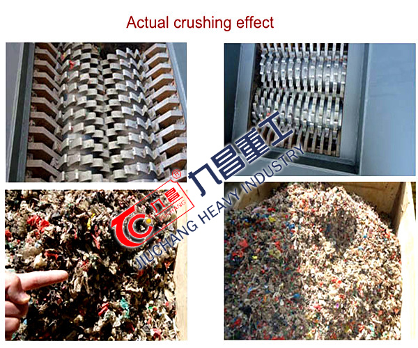 Plastic Crusher with Double Shaft Shredder