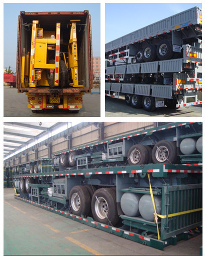 Cimc Triangle Tyre/Fuwa Axle Skeleton/Skletal Container Semi Trailer