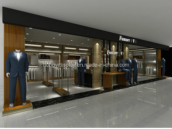 Custom Menswear Shopfitting, Men Garment/Clothing/Footwear Store Display Fixtures