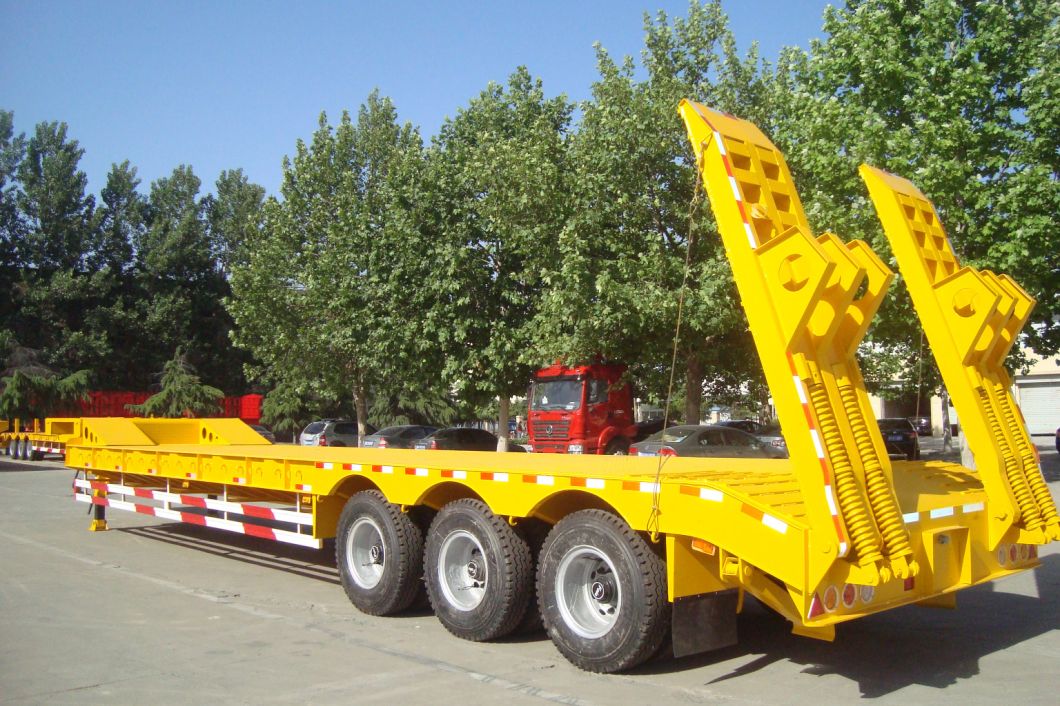 China Vast Brand 100 Ton Flat Bed Semitrailer