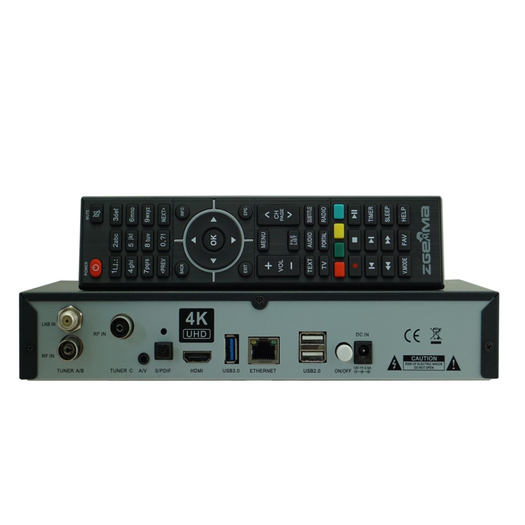 Zgemma H7c with DVB-S2X+2*DVB-T2/C 4K UHD Satellite Receiver IPTV Stalker