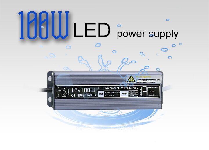 100W DC12V Waterproof LED Switching Power Supply