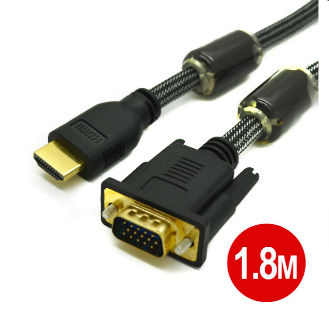 6FT 1.8m Male HDMI to VGA/DVI/RCA/ Adapter Converte Cable