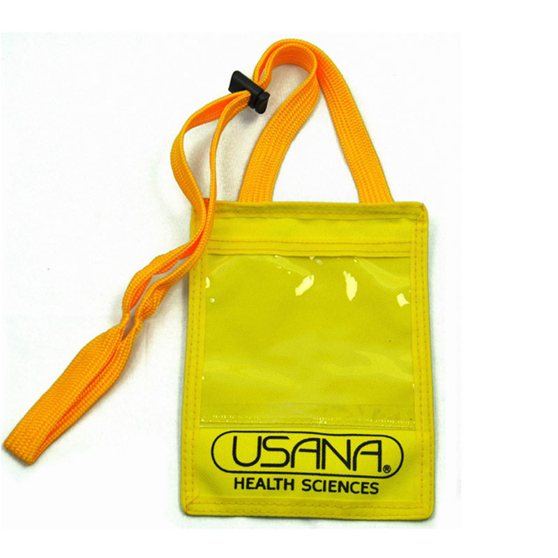 70d Polyester Holder Badge Bag with Lanyard