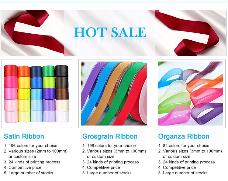 Factory Wholesale Fully Stocked Hot Selling Grosgrain Ribbon for Decoration