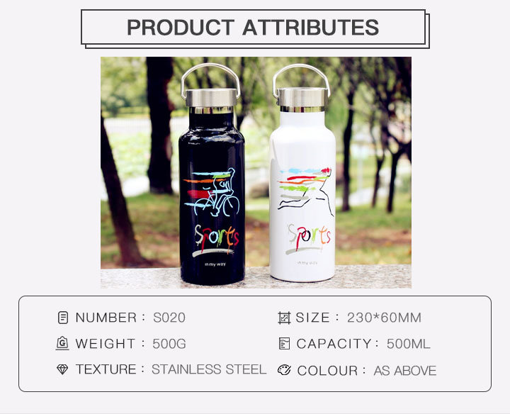 Fashion Leakproof Stainless Steel Vacuum Insulated Sports Water Bottle