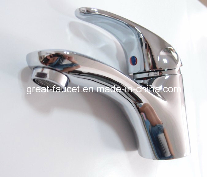 Brass Single Handle Bathroom Washbasin Faucet