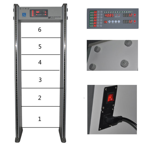 Factory Price Walk Through Door Frame Metal Detector Gate