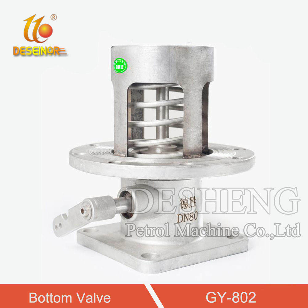 Tank Truck 3inch Mechanical Stainless Steel Shut-off Valve