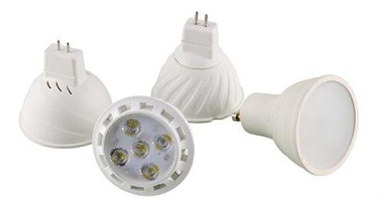 Aluminium Plastic COB MR16 3W LED Spotlight