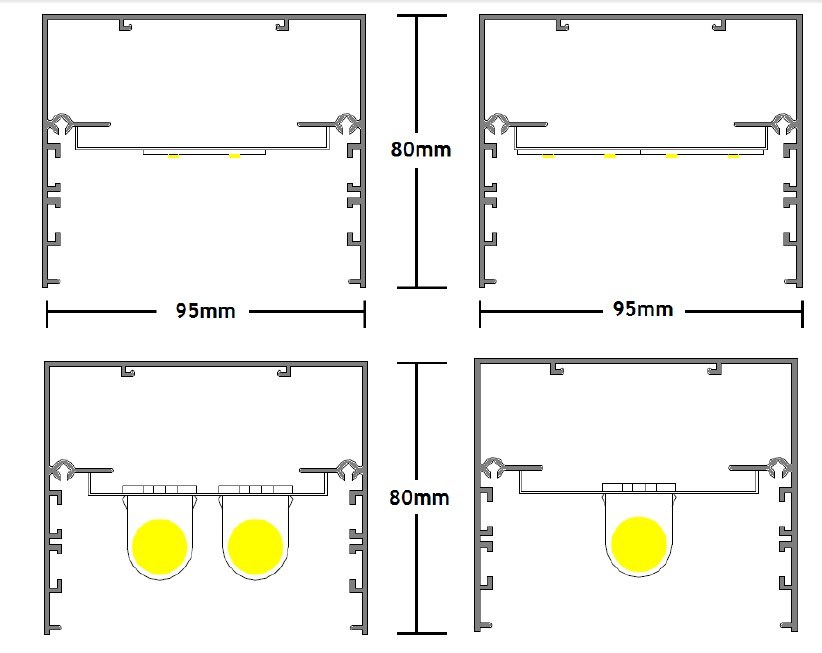 T5 T8 LED Tube Wall Light with Joiner Design