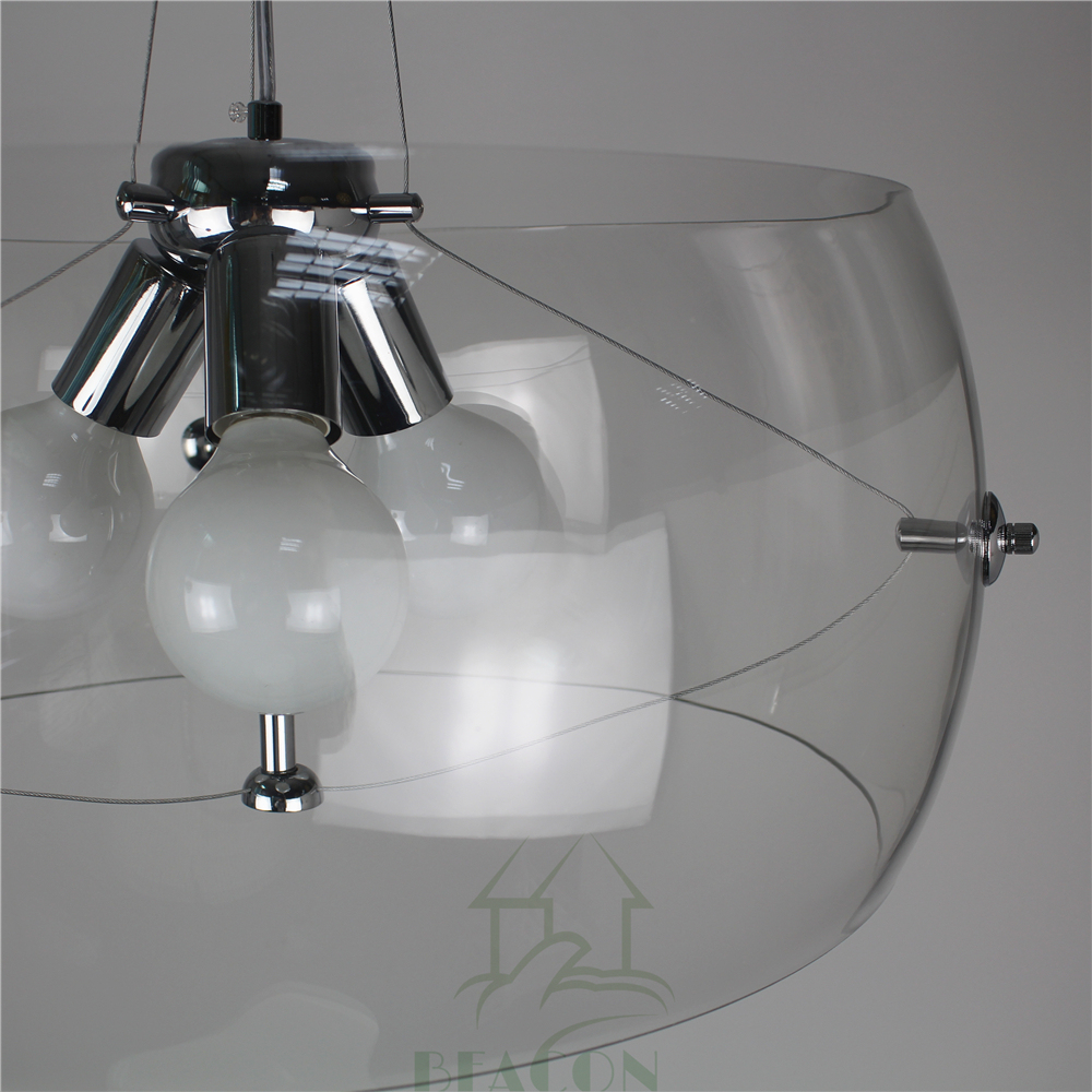 Modern Style Glass Pendant Lamp for Restaurant