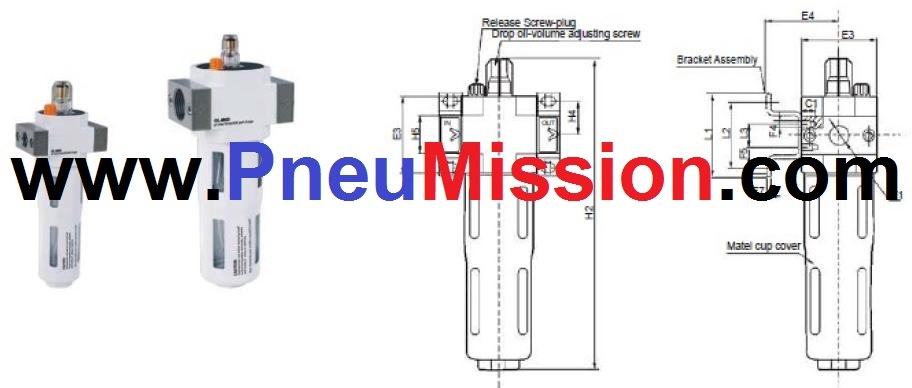 Pneumatic Air Preparation Frl (F+R+L) , Air Source Treatment Unit