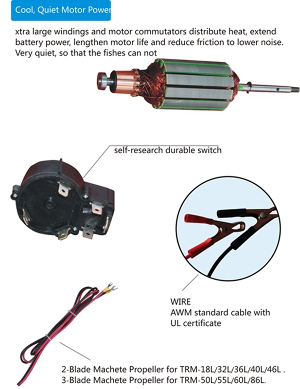 32lbs Electric Outboard Motor for Inflatable Boat