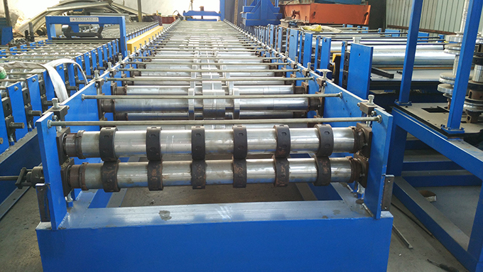 Steel Floorboard Deck Making Machinery Decking Roll Forming Machine