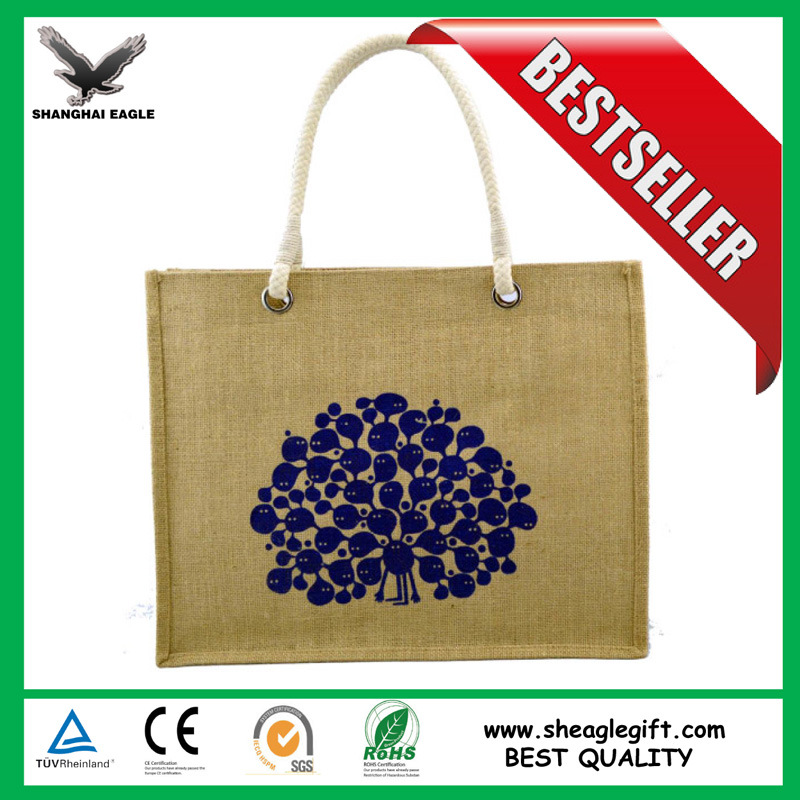 Wholesale Shopping Recycled Jute Gift Bag Customized