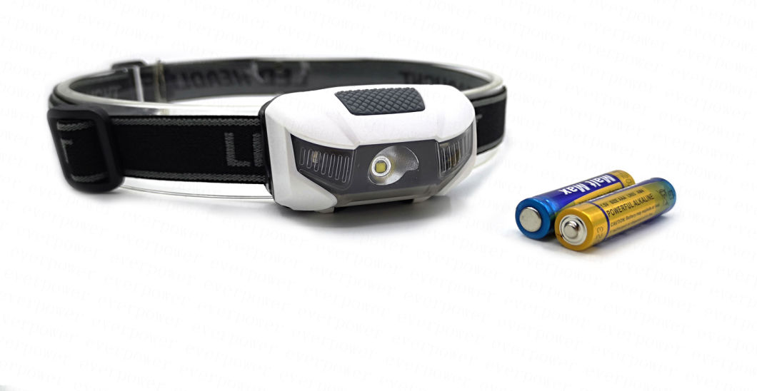 High Power CREE LED Headlamp with Red Warning LED