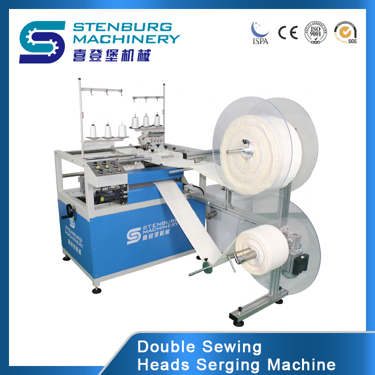 Mattress Double Sewing Heads Overlock Machine