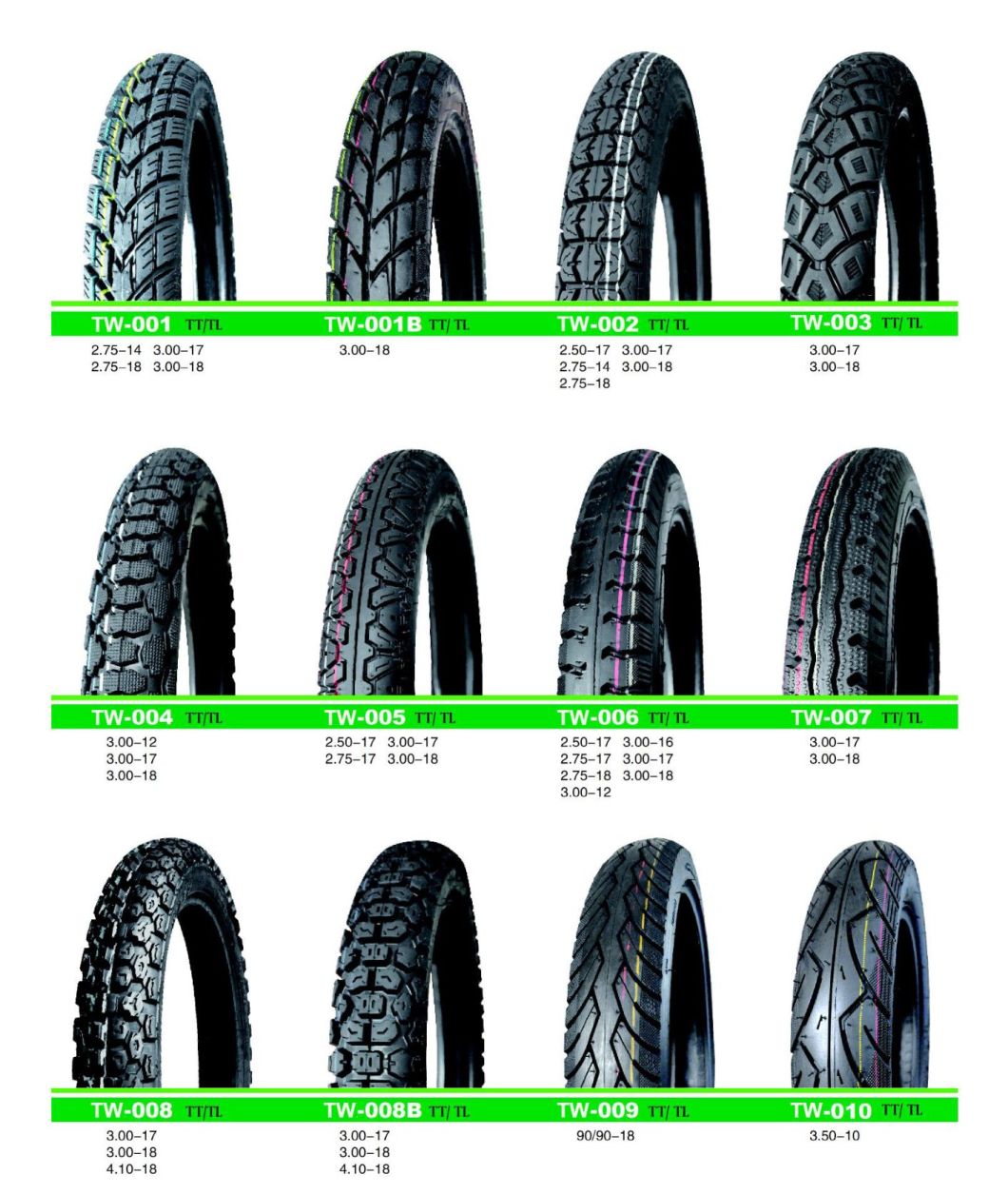 Tricycle Tyre, Scooter Tire, Motorbike Tyre 90/90-18