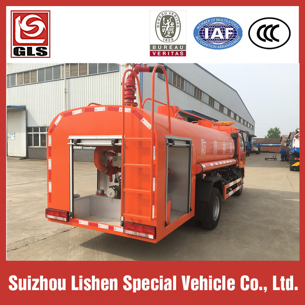 Small Fire Truck 5000L High Pressure Fire Fighting Watering Truck Water Tank Truck