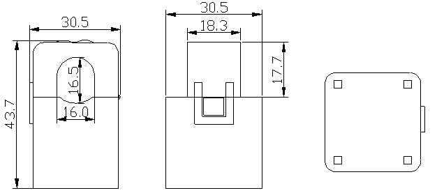 3000: 1 0.5 Class 100A Split Core Current Transformer