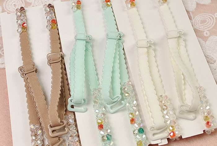Jewelry Crystal Chain Bra Rhinestone Beads Shoulder Strap Underwear Accessories