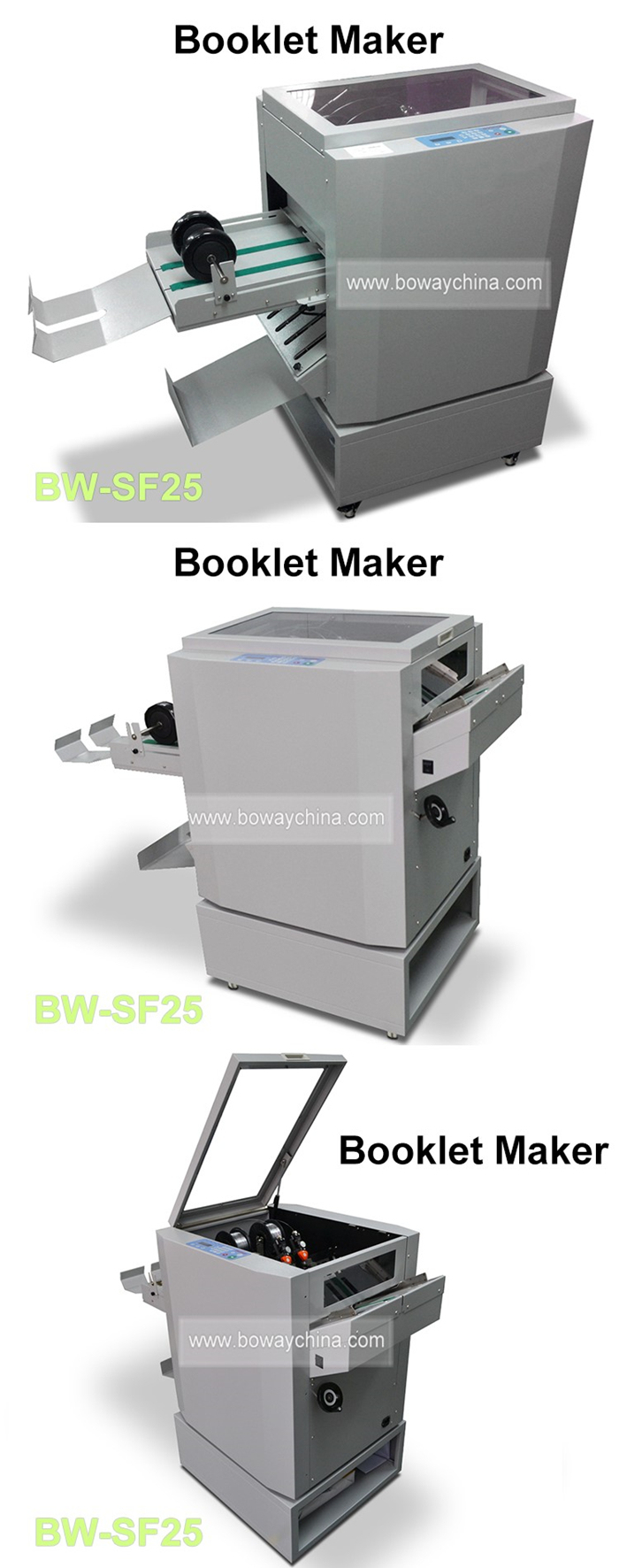 2000 Books/Hour Booklet Maker Binder Stapler Folder Paper Staple and Folding Machine