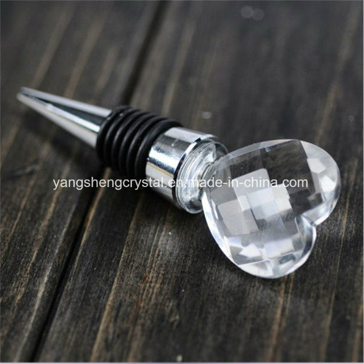 Black with Case Crystal Faceted Ball Wine Bottle Stopper