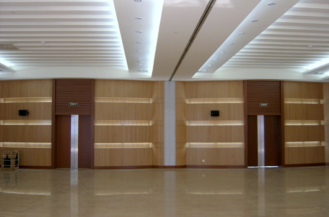 Grooved Wooden Timber Acoustics Panel for Indoor Stadium