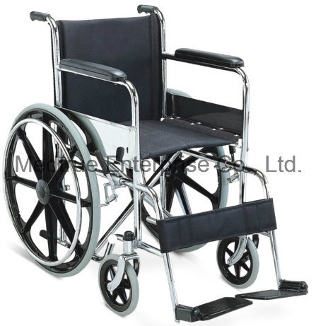 CE/ISO Approved Hot Sale Cheap Medical Steel Wheel Chair (MT05030002)