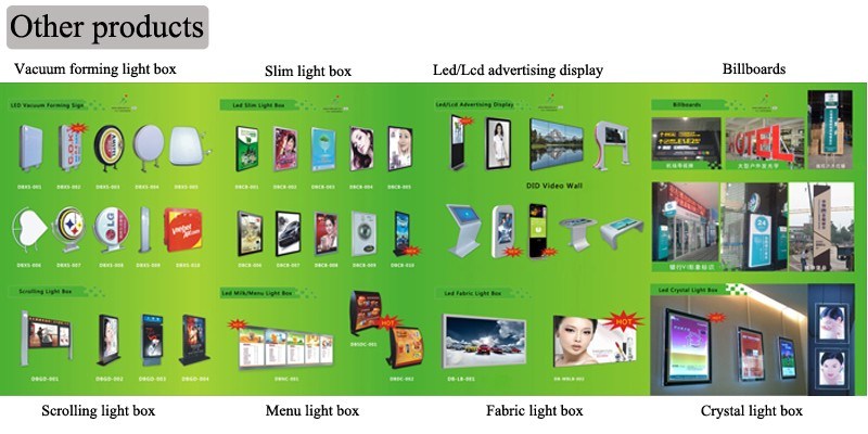 Irregular Shape Durable Plastic Sign 3D LED Light Box