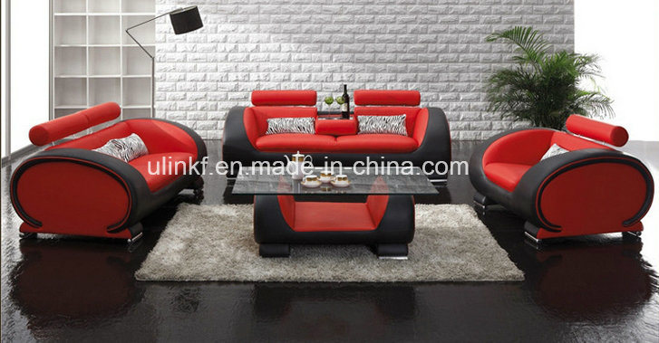 Modern Living Room Furniture Hotel Reception Leather Sofa (HX-SN045)