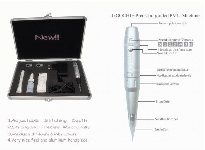 2017 Goochie Digital Permanent Makeup Rotary Eyebrow Tattoo Machine