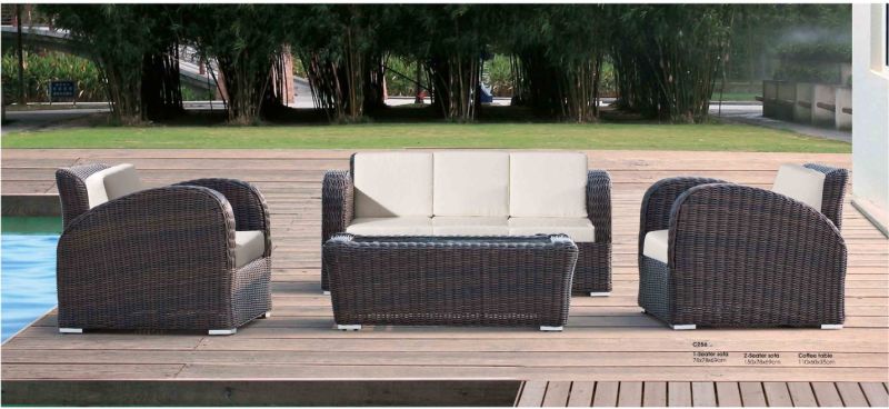 Outdoor Garden Alu Rattan Sofa