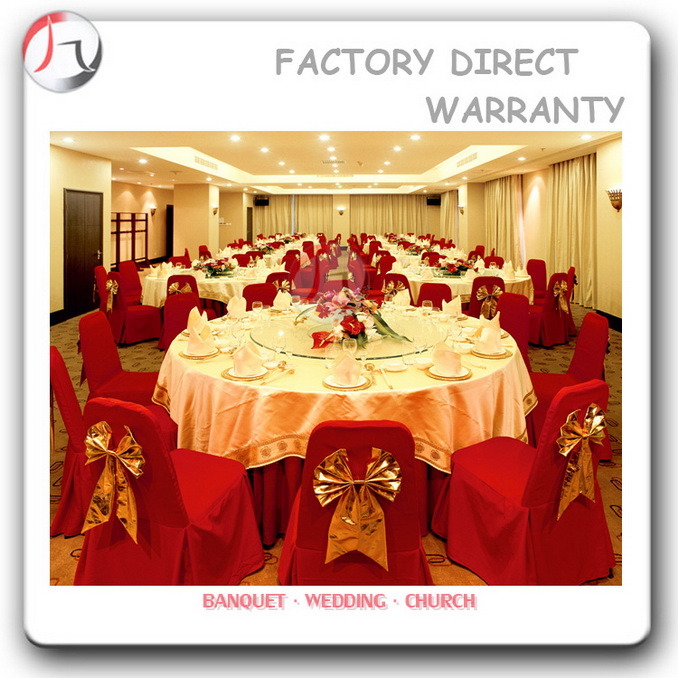 Red Flower Decorative Big Event Chair Cover (YT-17)