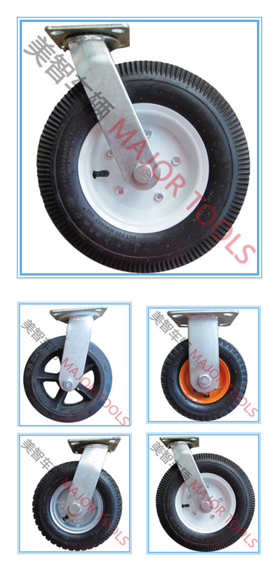 12 Inch Shock Absorber Pneumatic Rubber Industrial Caster Wheel