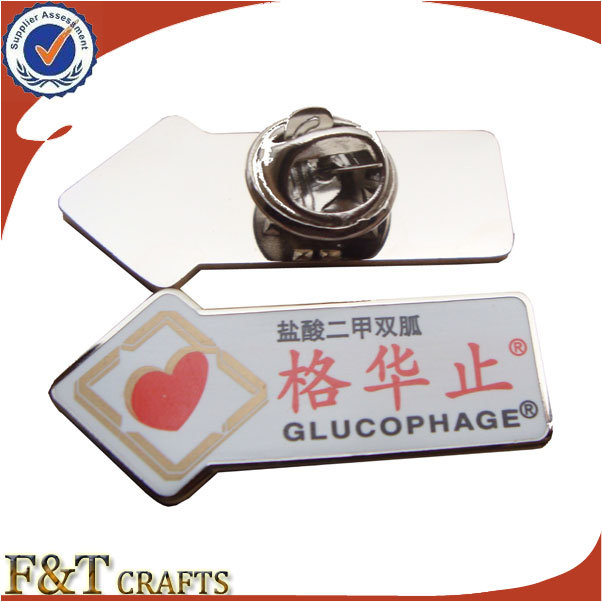 China Factory Custom Metal Pin Badge with Your Own Design (FTBG1451A)