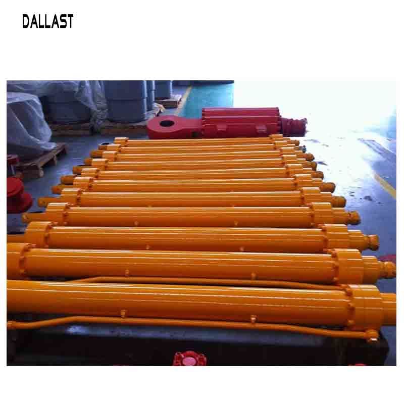 Flanged High Pressure Double Earring Industrial Excavator Hydraulic Cylinder