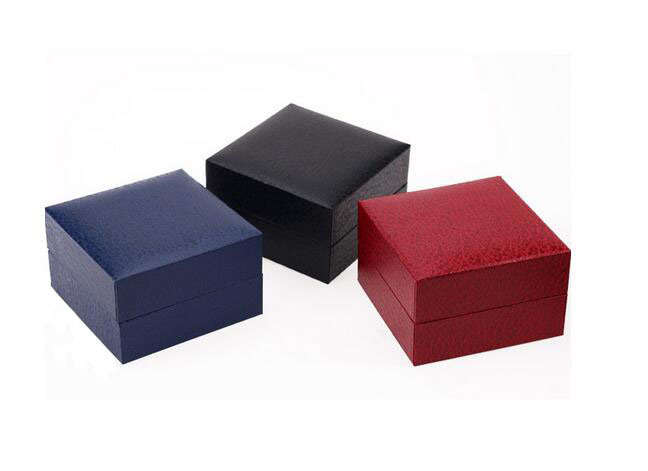 Lichee Pattern Flip Watch Box, Watch Packing Box, Glue Box, Plastic Watch Box