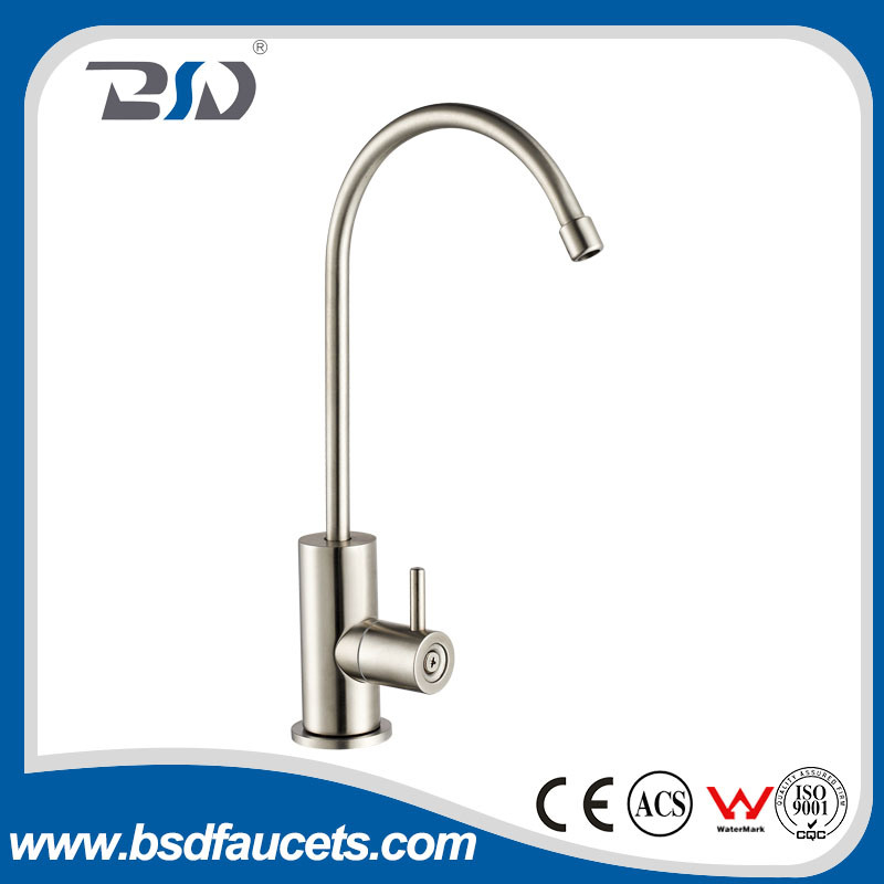 Stainless Steel Lead-Free Drinking Water Filter Tap Faucet Nickel Brushed