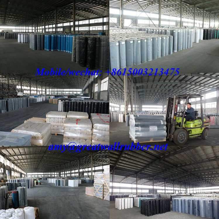 EPDM Waterproof Roll Rubber Sheet Roofing Membrane Building Material