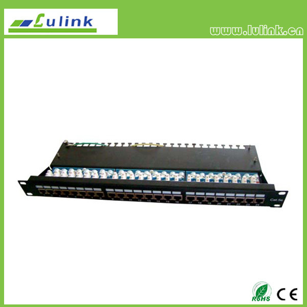 Bar Double Use End Cat5e UTP 24 Port Patch Panel