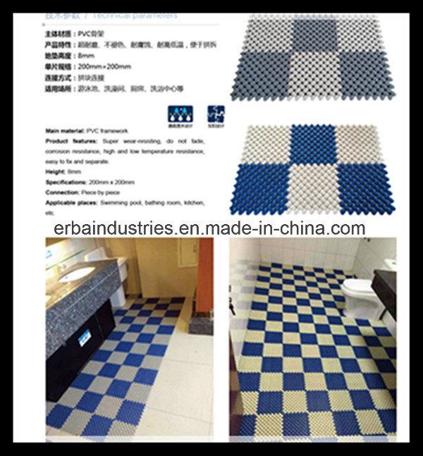 China Low Price Anti-Slip Plastic Bath Mat