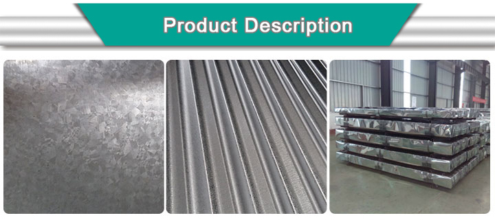 0.13mm Dx51d Hot Dipped Gi Galvanized Corrugated Steel Roofing Sheet